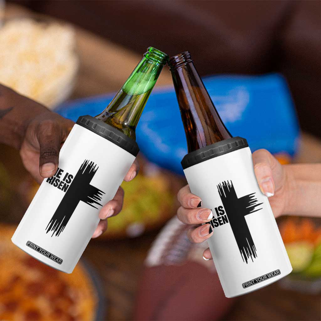 He Is Risen 4 in 1 Can Cooler Tumbler Christian Easter Cross TS10 Print Your Wear
