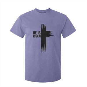 He Is Risen T Shirt For Kid Christian Easter Cross TS10 Violet Print Your Wear