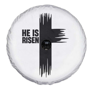 He Is Risen Spare Tire Cover Christian Easter Cross TS10 Print Your Wear