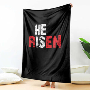 He Is Risen Throw Blanket Vintage Christian Religious Faith TS10 Print Your Wear