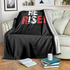 He Is Risen Throw Blanket Vintage Christian Religious Faith TS10 Print Your Wear