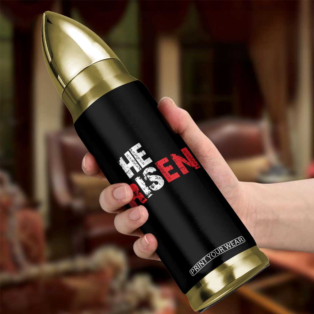He Is Risen Bullet Tumbler Vintage Christian Religious Faith TS10 Print Your Wear