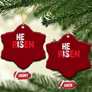 He Is Risen Ceramic Ornament Vintage Christian Religious Faith TS10 Print Your Wear