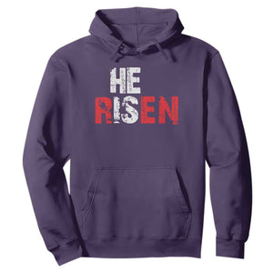 He Is Risen Hoodie Vintage Christian Religious Faith TS10 Purple Print Your Wear