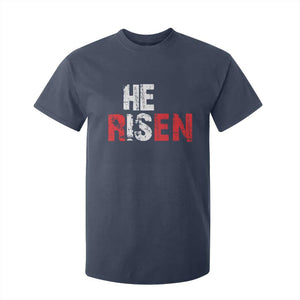 He Is Risen T Shirt For Kid Vintage Christian Religious Faith TS10 Navy Print Your Wear