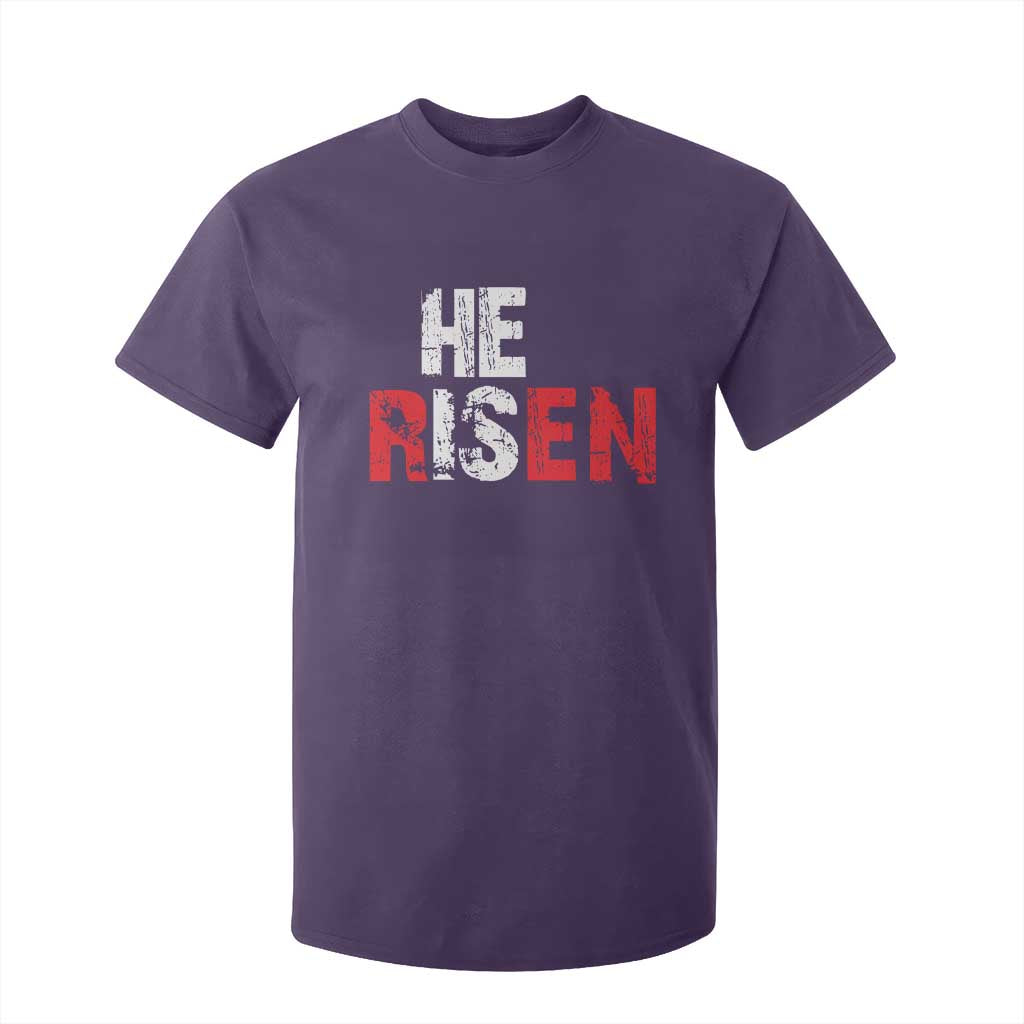 He Is Risen T Shirt For Kid Vintage Christian Religious Faith TS10 Purple Print Your Wear