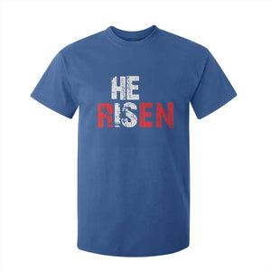 He Is Risen T Shirt For Kid Vintage Christian Religious Faith TS10 Royal Blue Print Your Wear