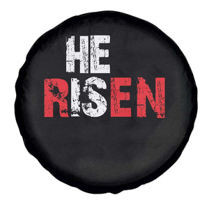 He Is Risen Spare Tire Cover Vintage Christian Religious Faith TS10 Print Your Wear