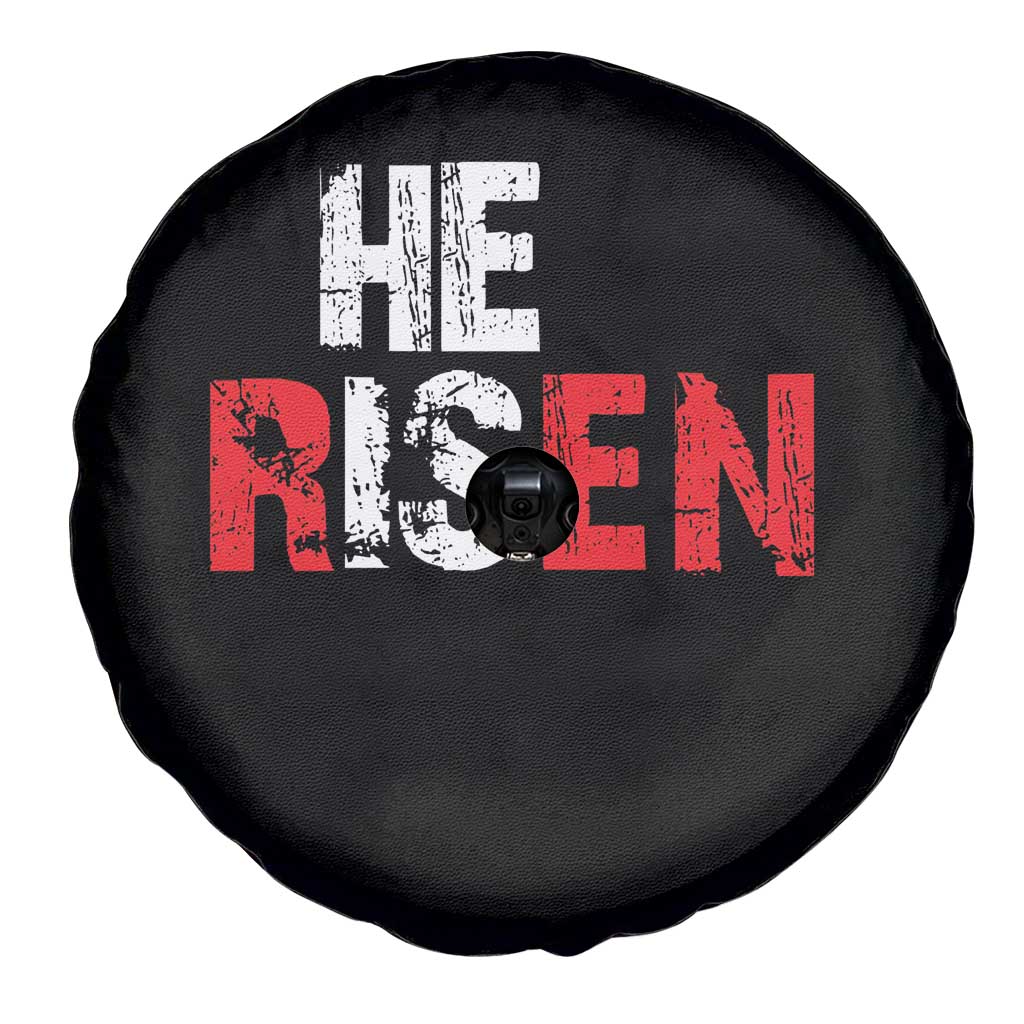 He Is Risen Spare Tire Cover Vintage Christian Religious Faith TS10 Print Your Wear