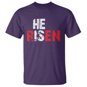 He Is Risen T Shirt Vintage Christian Religious Faith TS10 Purple Print Your Wear