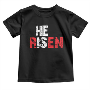 He Is Risen Toddler T Shirt Vintage Christian Religious Faith TS10 Black Print Your Wear