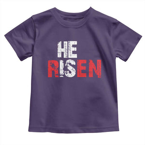 He Is Risen Toddler T Shirt Vintage Christian Religious Faith TS10 Purple Print Your Wear