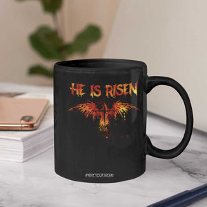 He Is Risen Coffee Mug Phoenix Christian Jesus Resurrection Cross TS10 Print Your Wear