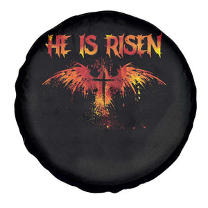 He Is Risen Spare Tire Cover Phoenix Christian Jesus Resurrection Cross TS10 Print Your Wear