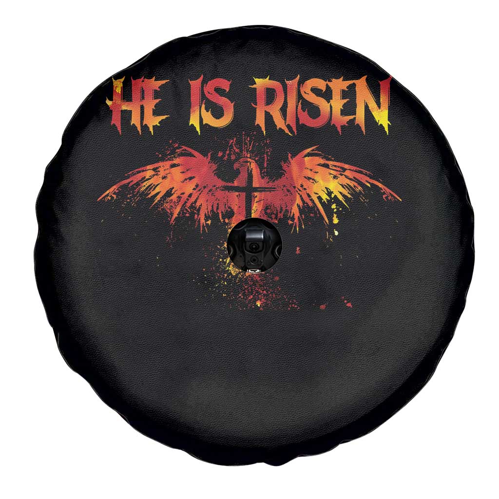 He Is Risen Spare Tire Cover Phoenix Christian Jesus Resurrection Cross TS10 Print Your Wear