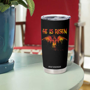 He Is Risen Tumbler Cup Phoenix Christian Jesus Resurrection Cross TS10 Print Your Wear