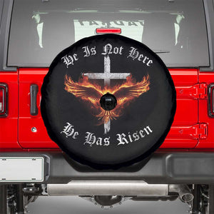 Easter Jesus Has Risen Spare Tire Cover Christian Religious Phoenix Resurrection Cross TS10 Black Print Your Wear