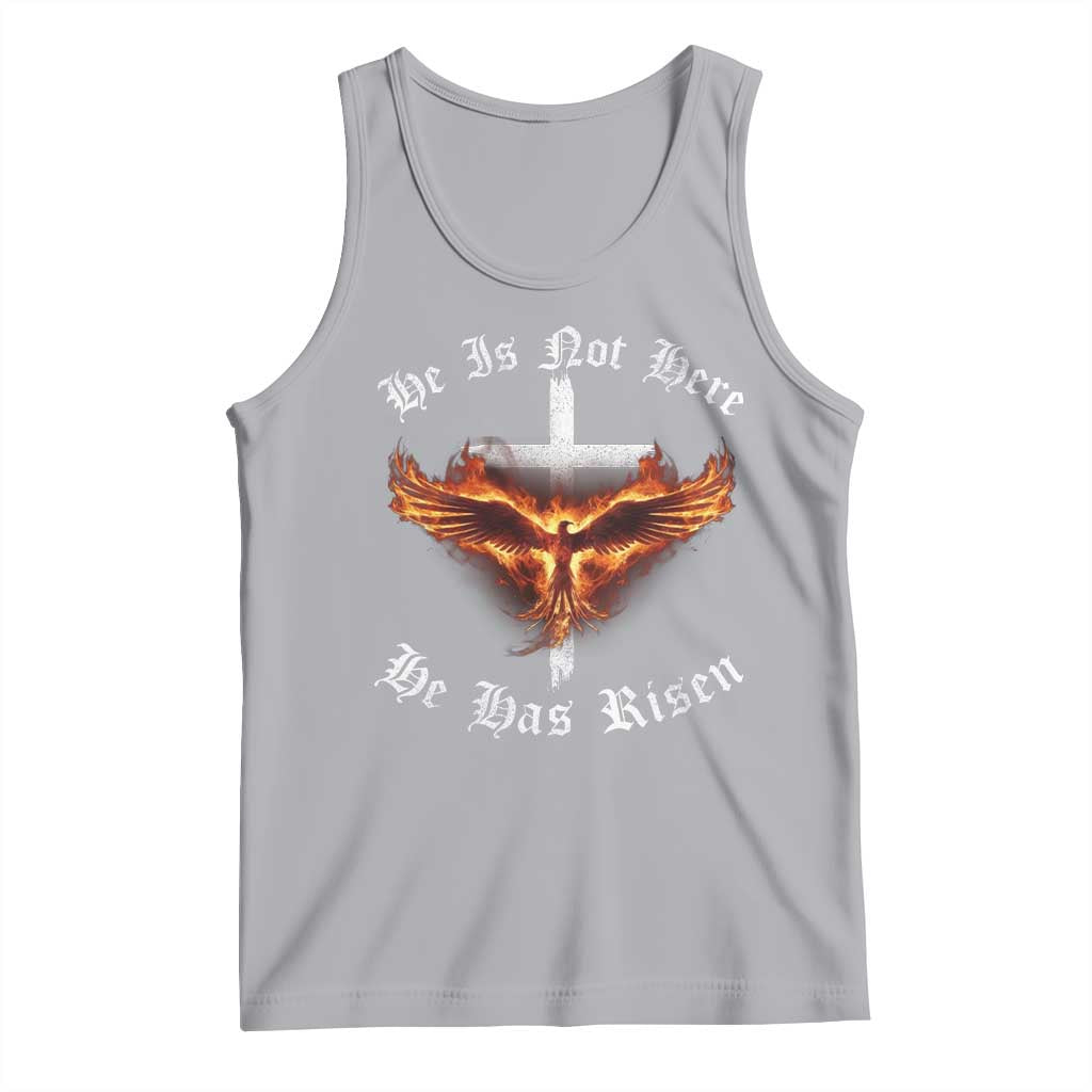 Easter Jesus Has Risen Tank Top Christian Religious Phoenix Resurrection Cross TS10 Athletic Heather Print Your Wear
