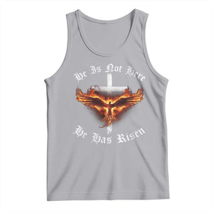 Easter Jesus Has Risen Tank Top Christian Religious Phoenix Resurrection Cross TS10 Athletic Heather Print Your Wear