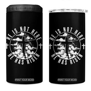 Easter Jesus Has Risen 4 in 1 Can Cooler Tumbler Christian Bible Verse Graphic Cross 90s Style TS10 One Size: 16 oz Black Print Your Wear