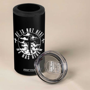 Easter Jesus Has Risen 4 in 1 Can Cooler Tumbler Christian Bible Verse Graphic Cross 90s Style TS10 Print Your Wear