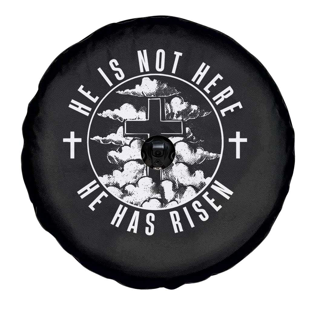 Easter Jesus Has Risen Spare Tire Cover Christian Bible Verse Graphic Cross 90s Style TS10 Print Your Wear