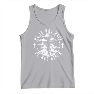 Easter Jesus Has Risen Tank Top Christian Bible Verse Graphic Cross 90s Style TS10 Athletic Heather Print Your Wear
