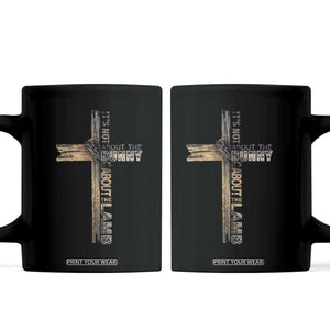 Easter Christian Coffee Mug Vintage Cross Farmhouse Religious Not About Bunny About the Lamb TS10 Black Print Your Wear