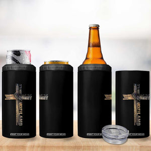 Easter Christian 4 in 1 Can Cooler Tumbler Vintage Cross Farmhouse Religious Not About Bunny About the Lamb TS10 Print Your Wear