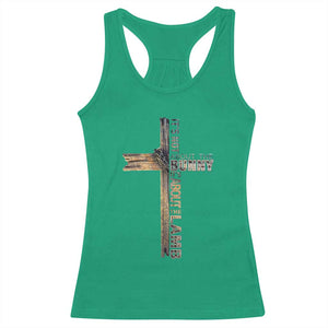 Easter Christian Racerback Tank Top Vintage Cross Farmhouse Religious Not About Bunny About the Lamb TS10 Irish Green Print Your Wear