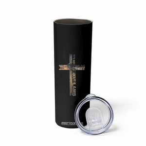 Easter Christian Skinny Tumbler Vintage Cross Farmhouse Religious Not About Bunny About the Lamb TS10 Print Your Wear