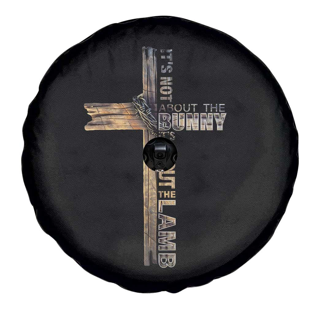 Easter Christian Spare Tire Cover Vintage Cross Farmhouse Religious Not About Bunny About the Lamb TS10 Print Your Wear