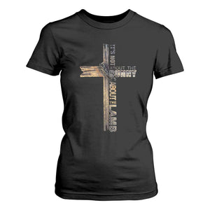 Easter Christian T Shirt For Women Vintage Cross Farmhouse Religious Not About Bunny About the Lamb TS10 Black Print Your Wear