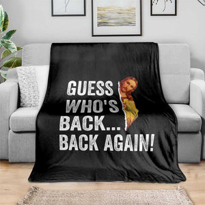 Funny Jesus Meme Quote Throw Blanket Easter Guess Whos Back Funny Religious TS10 Print Your Wear