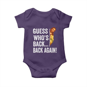 Funny Jesus Meme Quote Baby Onesie Easter Guess Whos Back Funny Religious TS10 Purple Print Your Wear