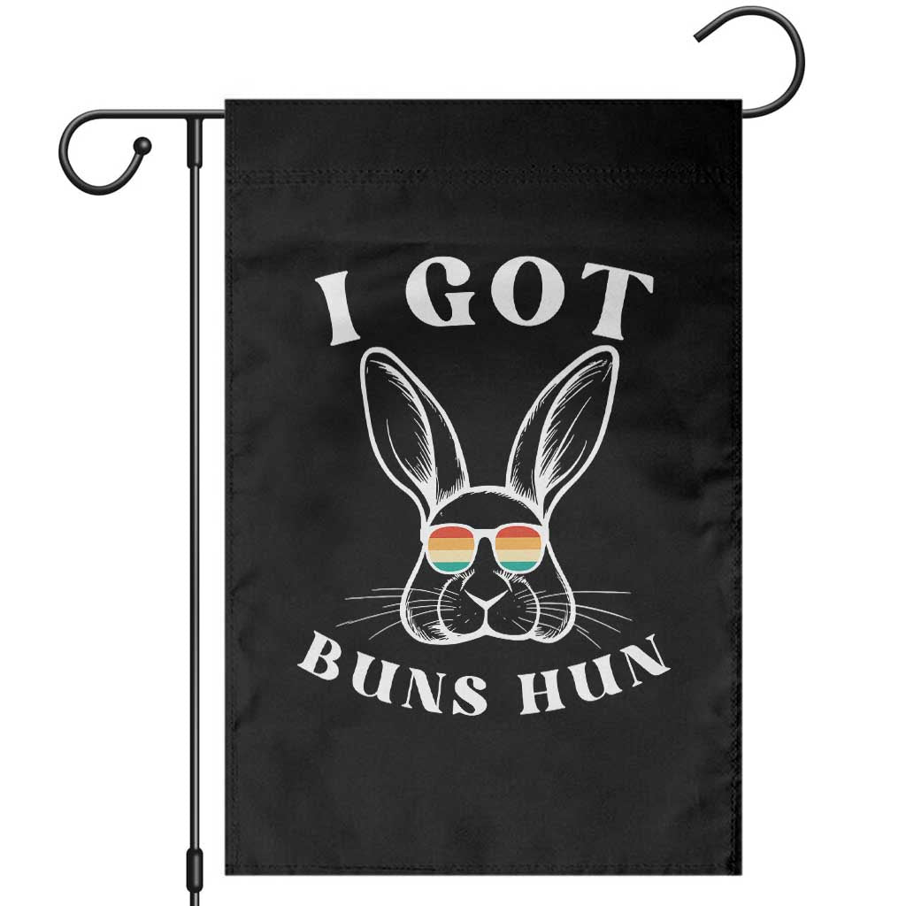 Rabbit Easter Bunny Sunglasses Garden Flag Retro Vintage I Got Buns Hun Funny Jokes TS10 Black Print Your Wear
