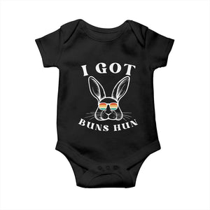 Rabbit Easter Bunny Sunglasses Baby Onesie Retro Vintage I Got Buns Hun Funny Jokes TS10 Black Print Your Wear