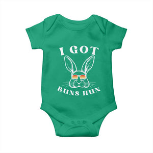 Rabbit Easter Bunny Sunglasses Baby Onesie Retro Vintage I Got Buns Hun Funny Jokes TS10 Irish Green Print Your Wear