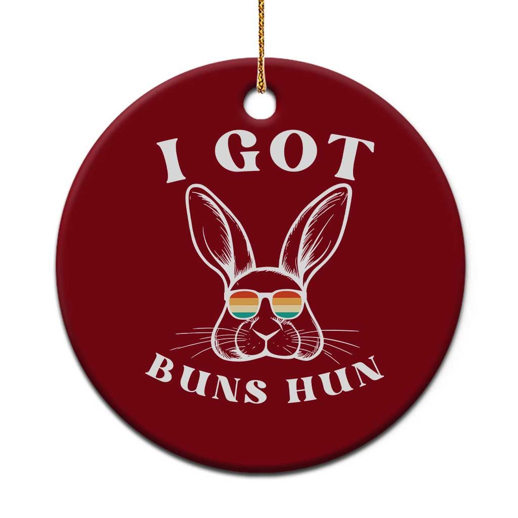 Rabbit Easter Bunny Sunglasses Ceramic Ornament Retro Vintage I Got Buns Hun Funny Jokes TS10 1pc Red Print Your Wear