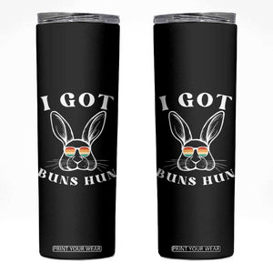 Rabbit Easter Bunny Sunglasses Skinny Tumbler Retro Vintage I Got Buns Hun Funny Jokes TS10 Black Print Your Wear