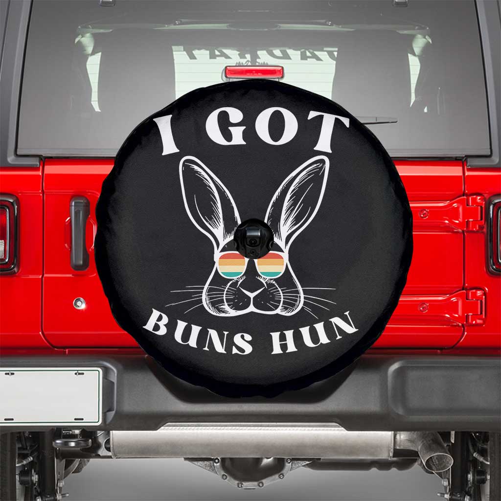 Rabbit Easter Bunny Sunglasses Spare Tire Cover Retro Vintage I Got Buns Hun Funny Jokes TS10 Black Print Your Wear