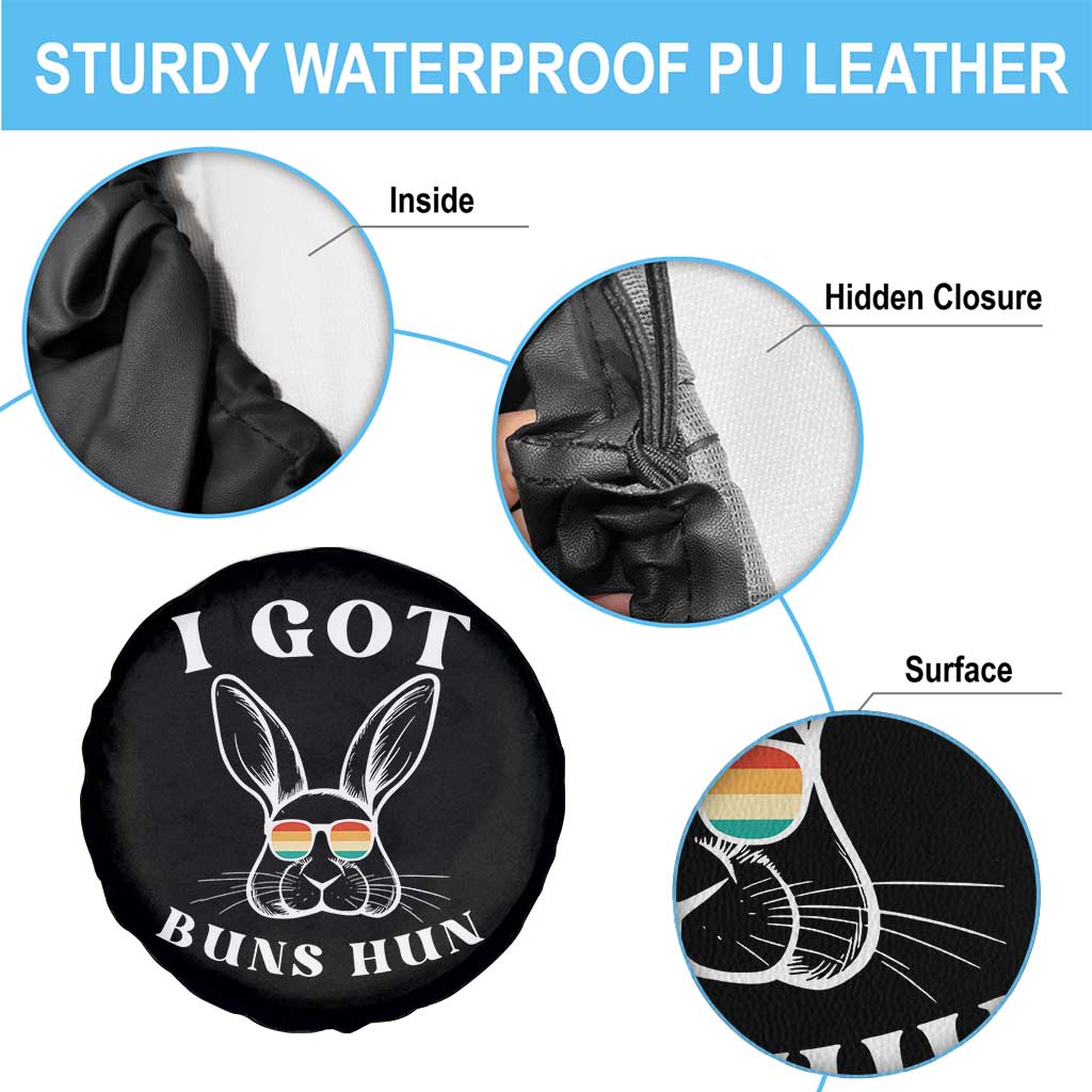 Rabbit Easter Bunny Sunglasses Spare Tire Cover Retro Vintage I Got Buns Hun Funny Jokes TS10 Print Your Wear
