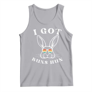 Rabbit Easter Bunny Sunglasses Tank Top Retro Vintage I Got Buns Hun Funny Jokes TS10 Athletic Heather Print Your Wear