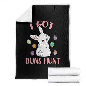 Rabbit Easter Bunny Sunglasses Throw Blanket I Got Buns Hun Funny Jokes TS10 Black Print Your Wear
