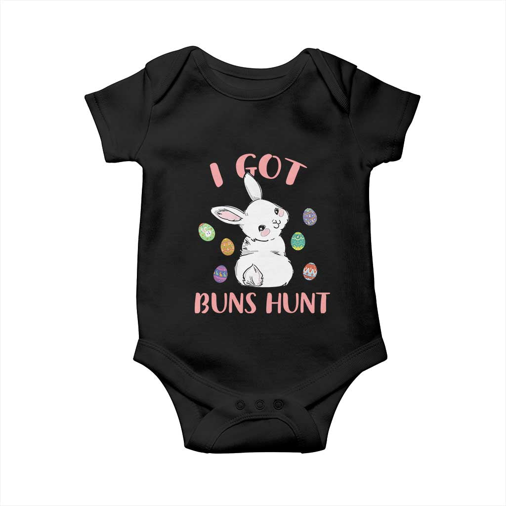 Rabbit Easter Bunny Sunglasses Baby Onesie I Got Buns Hun Funny Jokes TS10 Black Print Your Wear