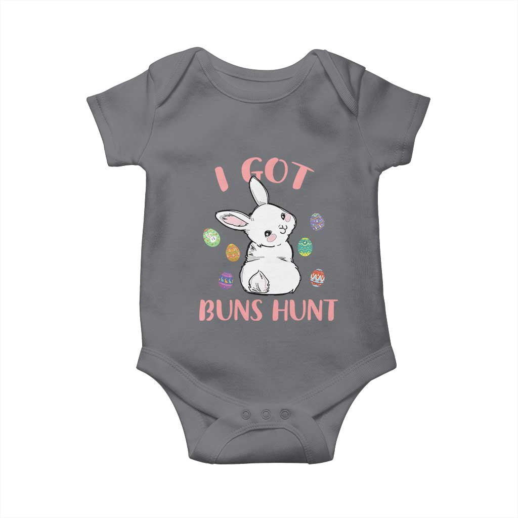 Rabbit Easter Bunny Sunglasses Baby Onesie I Got Buns Hun Funny Jokes TS10 Charcoal Print Your Wear