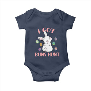 Rabbit Easter Bunny Sunglasses Baby Onesie I Got Buns Hun Funny Jokes TS10 Navy Print Your Wear