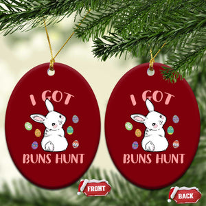 Rabbit Easter Bunny Sunglasses Ceramic Ornament I Got Buns Hun Funny Jokes TS10 Print Your Wear