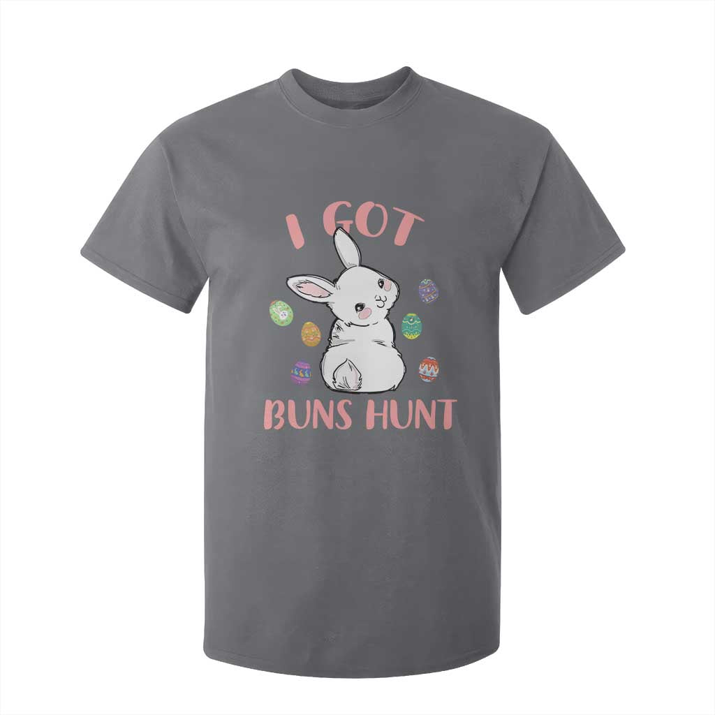 Rabbit Easter Bunny Sunglasses T Shirt For Kid I Got Buns Hun Funny Jokes TS10 Charcoal Print Your Wear