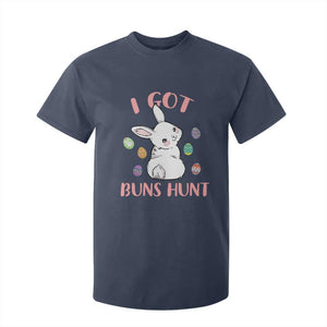 Rabbit Easter Bunny Sunglasses T Shirt For Kid I Got Buns Hun Funny Jokes TS10 Navy Print Your Wear